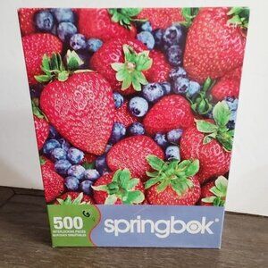 Springbok 1000 Piece Strawberry Blueberries Puzzle Fruit Garden Vegan